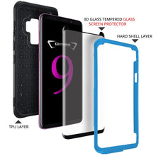 Load image into Gallery viewer, Samsung Galaxy S9 Case, COVRWARE [Iron Tank Series] w/ [3D Tempered Glass Screen Protector] Full Body Rugged Holster Armor Case [Belt Swivel Clip][Kickstand] - COVRWARE
