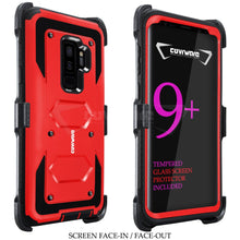 Load image into Gallery viewer, Samsung Galaxy S9 +/S9 PLUS Case, COVRWARE [Aegis Series] w/[3D Tempered Glass Screen Protector] Full Body Rugged Holster Armor Case [Belt Swivel Clip][Kickstand] - COVRWARE