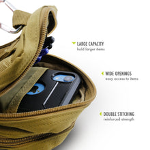 Load image into Gallery viewer, Urban Pouch Plus Universal Phone Pouch with 3-Pockets and MOLLE Straps - COVRWARE
