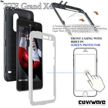 Load image into Gallery viewer, ZTE Grand X4 / Blade Spark [ Aegis Series ] Full-Body Armor Rugged Holster Case with Built-in Screen Protector [Kickstand][Belt-Clip] - COVRWARE
