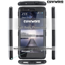 Load image into Gallery viewer, ZTE Zmax Pro (Z981) [ Aegis Series ] Full-Body Armor Rugged Holster Case with Built-in Screen Protector [Kickstand][Belt-Clip] - COVRWARE
